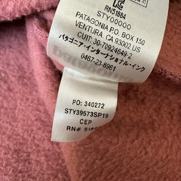PATAGONIA Solar Rays 73 Uprisal Crew Sweatshirt Dusty Rose Pullover - Picture 8 of 9